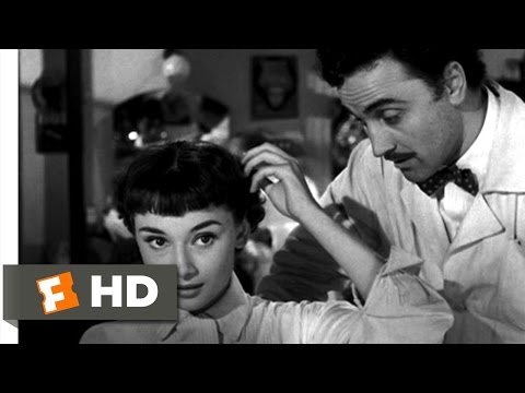 羅馬假日(8/10)電影剪輯--短髮髮型(1953)HD (Roman Holiday (8/10) Movie CLIP - Short Haircut (1953) HD)