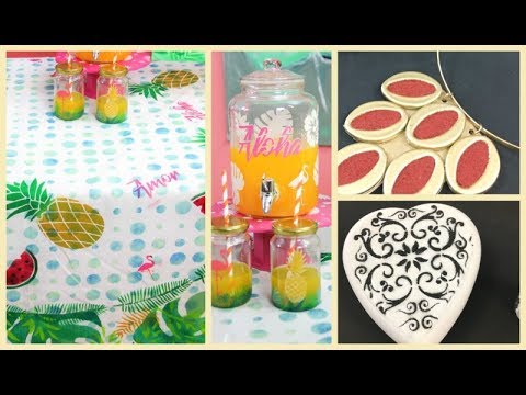 ManosalaObraTv Programa 62 - Reciclar Bijou y Accesorios - Mesa Tropical - Stencils