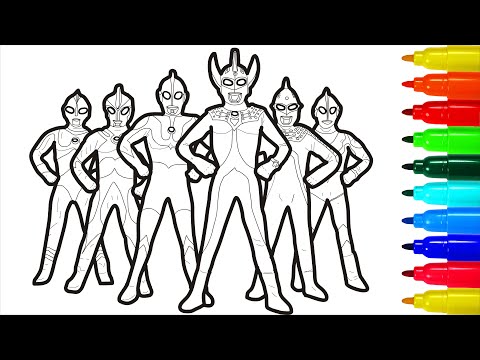Ultraman Wallpaper Coloring Pages