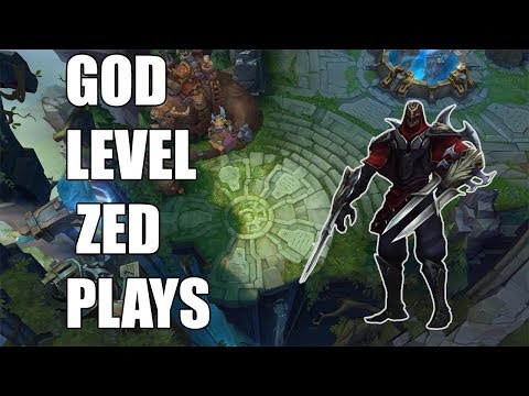 GOD LEVEL ZED PLAYS | THE BEST LEAGUE OF LEGENDS MOMENTS