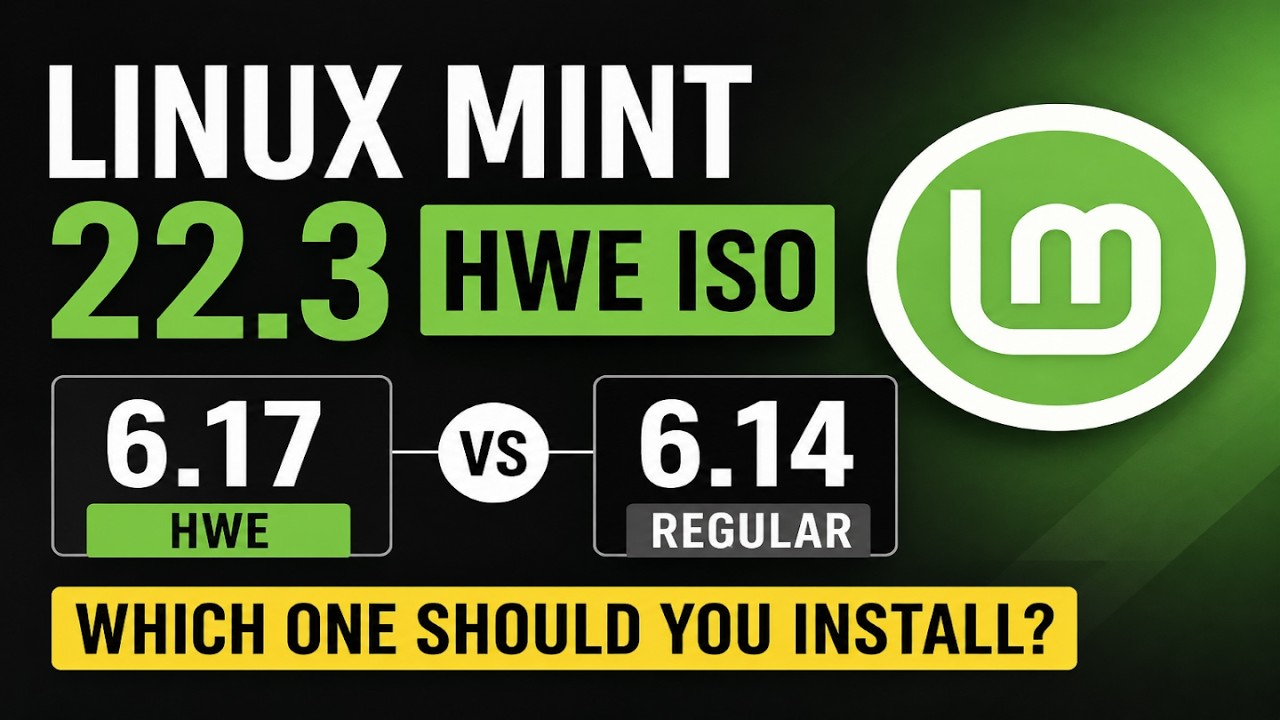 Linux Mint 22.3 HWE ISO — Kernel 6.17 vs 6.14 (Which One Should You Install?)