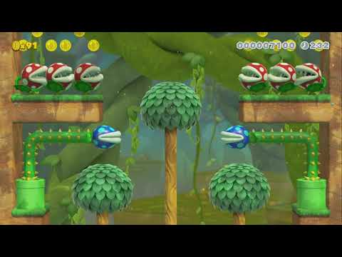 1-2 Treetop Trouble by gmaas - Super Mario Maker 2 - No Commentary 1bw