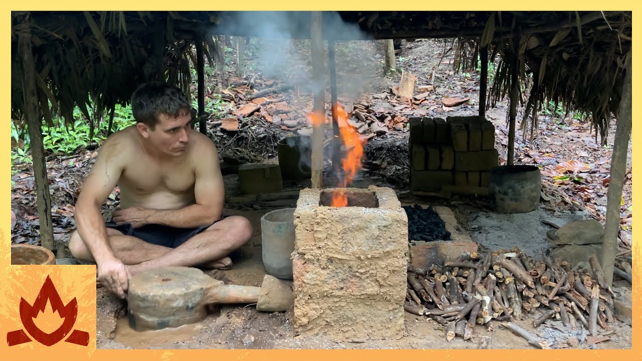 Primitive Technology: Water Bellows smelt