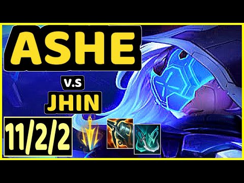 YUUKI60 (ASHE) vs JHIN - 11/2/2 KDA BOTTOM ADC GAMEPLAY - EUW Ranked DIAMOND