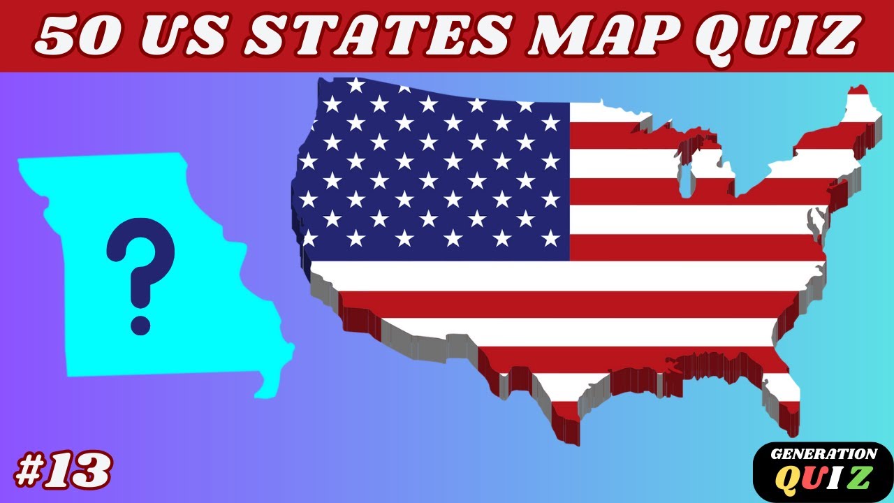 ✅✅😃😃GUESS THE 50 US STATES QUIZ USA MAP IN 5 SECONDS #13