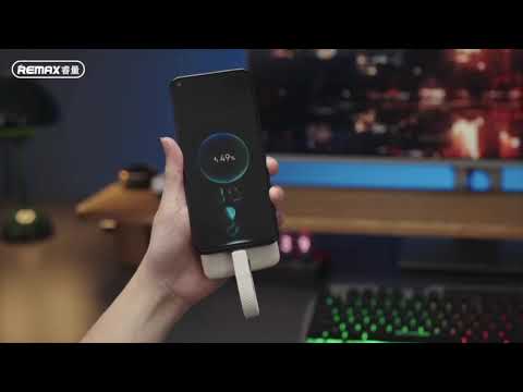 Повербанк Remax MCP-1 Removable 10000 mAh PD30W (with cable Type-C+Lightning) Black