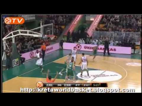 Euroleague 2010 - Top 16 - Week 2   Zalgiris Kaunas - CSKA Moscow 68-83 (3-2-10) highlights