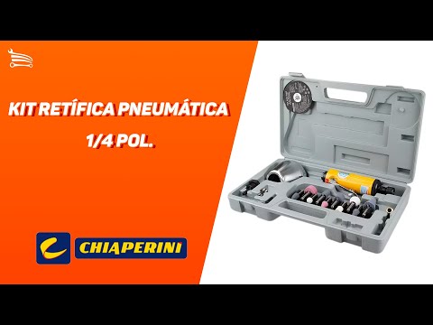 Kit Retífica Pneumática  1/4 Pol. - Video