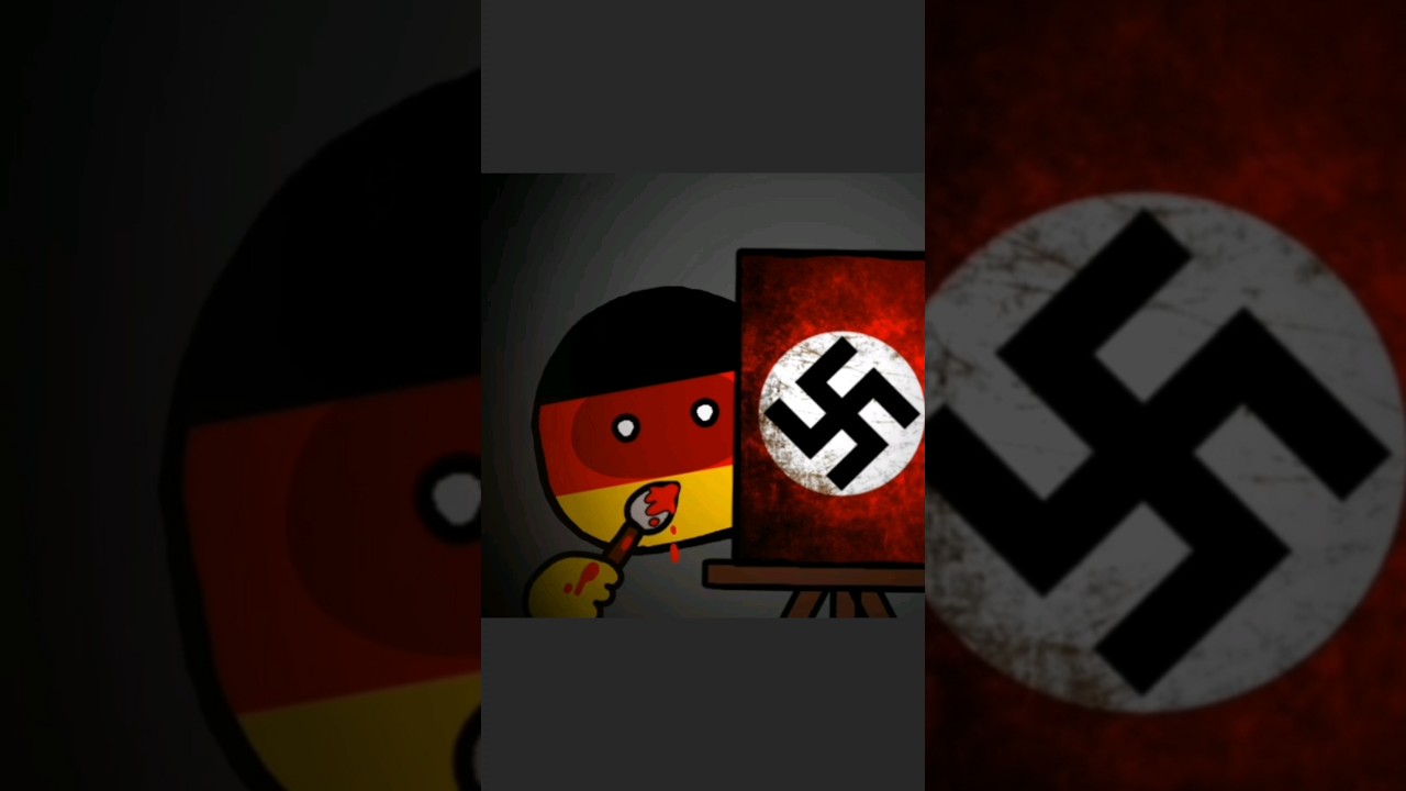 what beautiful paintings!!💀🤫 #youtubeshorts #countryballs #germany #art