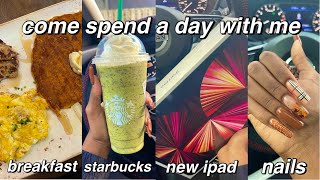 come spend a day with me | breakfast, starbucks, NEW ipad unboxing + setup, target etc.)