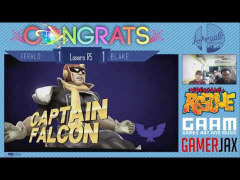 Jax Smash Weekly 2/2 - Xerald(Cpt. Falcon) Vs Blake(Robin) - Wii U Losers R5