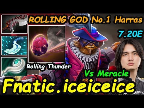 Fnatic iceiceice - [Pangolier] OFFLANE INSANE ROLLING THUNDER NO.1 Harras | Dota2 7.20e Rank