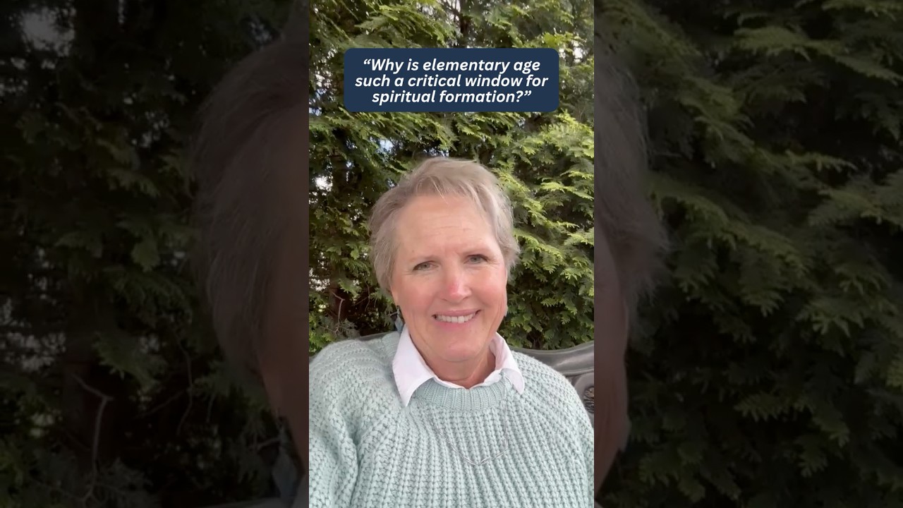 Why is elementary age such a critical window for spiritual formation? 