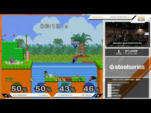 STR 2016 SSBM - Shroomed & Silent Wolf Vs. PBnJ & ANTi - Smash Melee Doubles Tournament