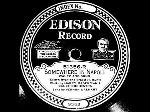 Somewhere in Napoli ~ Harry Raderman's Dance Orchestra, Vernon Dalhart (Vocals) (1924)
