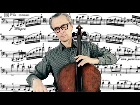 J. Klengel Concertino in C Major Op.7 2nd Movement | Practice with Cello Teacher