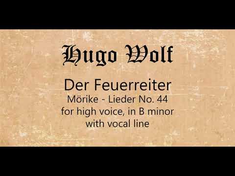 Der Feuerreiter: for high voice, with vocal line