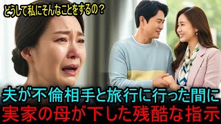 夫が不倫相手と旅行に出かけると、実家の母は麻痺した姑を捨てなさいと言いました。#海外の反応