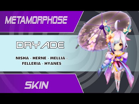 SPRING CHERRY Dryad - TRANSMOGRIFY  SUMMONERS WAR FR - NISHA, HERNE, MELLIA, FELLERIA, HYANES