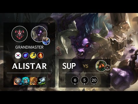 Alistar Support vs Nautilus - KR Grandmaster Patch 10.19