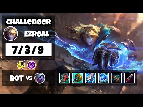 Ezreal vs Tristana EU Challenger BOT (7/3/9) - v11.13