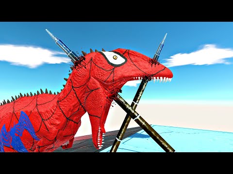 EXTREME DEADLY SPIKE PARKOUR in TRAP BRIDGE - Animal Revolt Battle Simulator