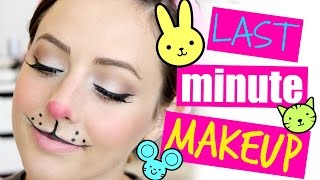 Last Minute Bunny/Mouse Halloween Makeup!