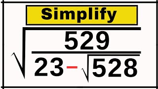 Japanese Math Olympiad Square Root Puzzle | Can You Solve It?