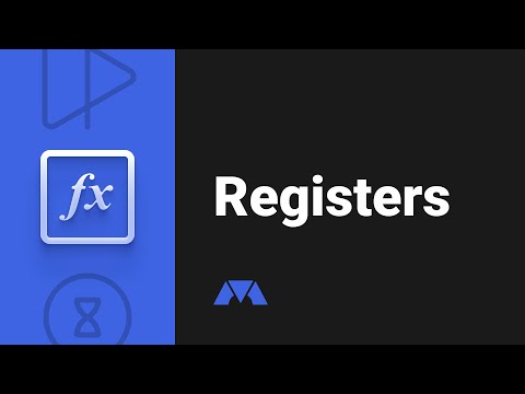 Machinations Academy - Registers