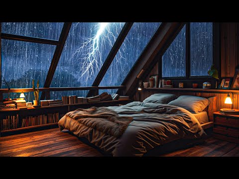 Regengeräusche zum einschlafen – Starkem Regen für tiefen Schlaf und Entspannen – Rain Sounds