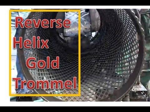 Reverse Helix Gold Trommel In Test
