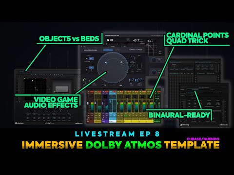 Dolby Atmos in Cubase/Nuendo: Game Scoring in Cardinal Points Quad - Livestream Ep 8
