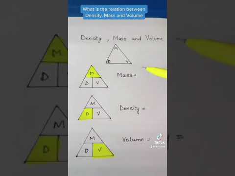Density, Mass and Volume relation? #math #tutor #physics #mathtrick #learning #shorts #youtube