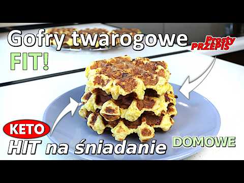 FIT gofry twarogowe z marchewką | Idealne na śniadanie i kolację