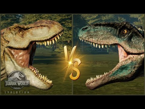 Can a T-Rex beat a Giganotosaurus - Jurassic World Evolution.