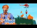 Firefighting Helicopter Song BLIPPI Educational Songs For Kids