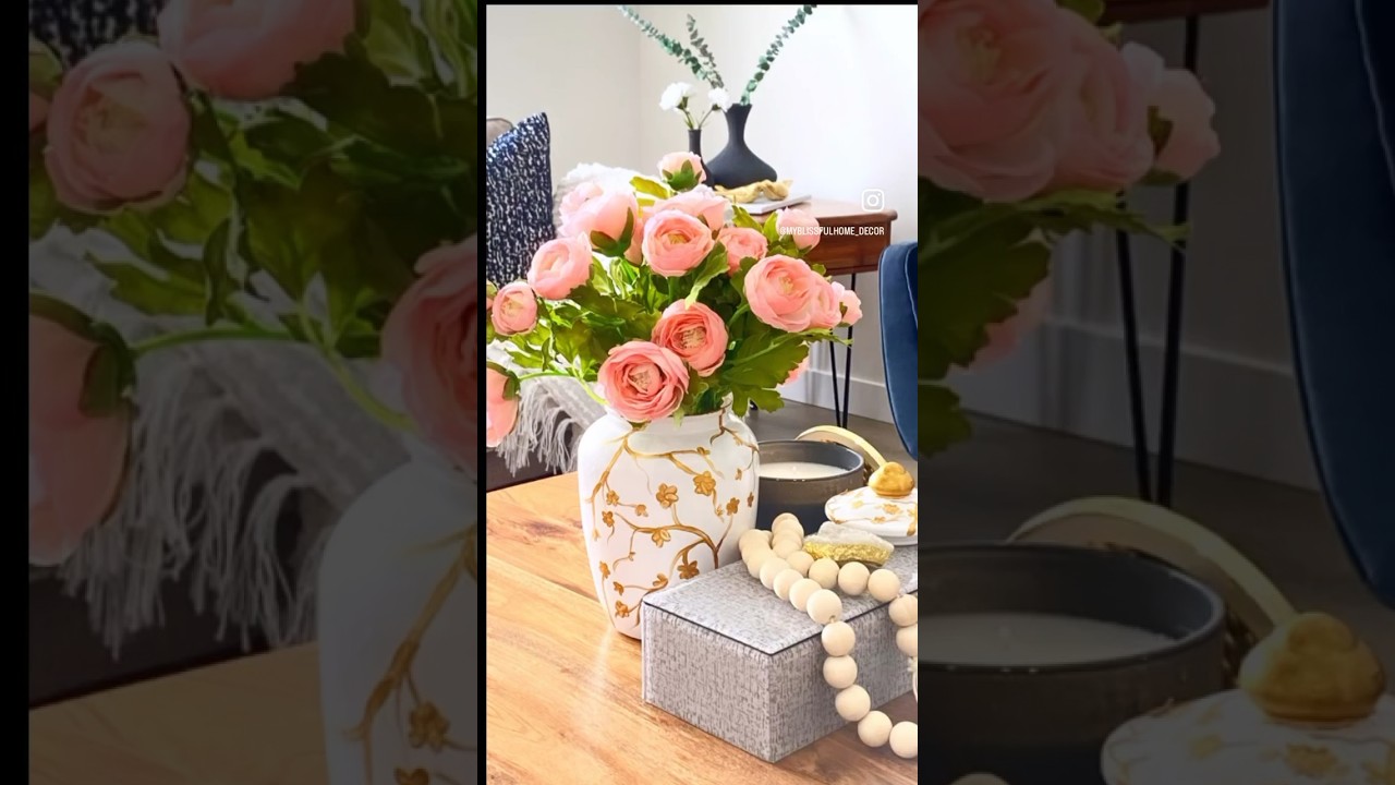 DIY white and gold vase