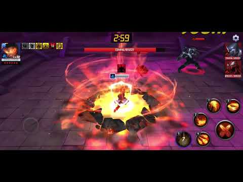 Inferno (Uniform) Vs Shadowland Floor 17 Agent Venom relay - Marvel Future Fight