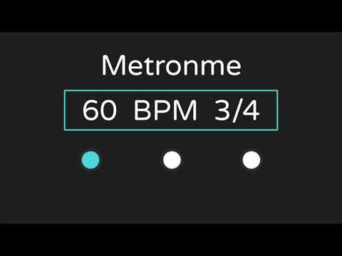 Metronome | 60 BPM | 3/4 Time (with Accent )
