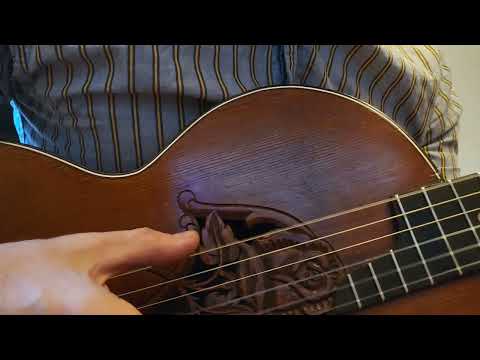 ✴️ Video Included - Double-top 1920s Antique Pre-war German Romantic Guitar, Hand-carved Rosette – Great Condition and Outstanding Sound image 15