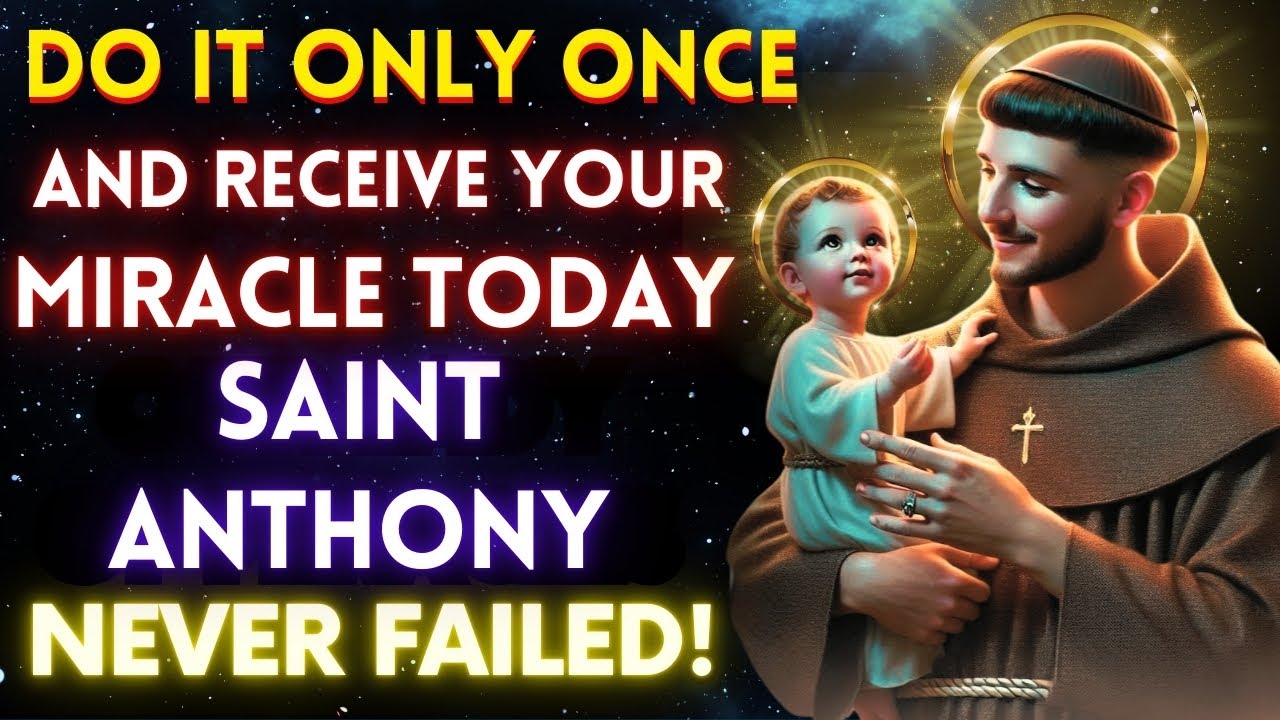 ✝️POWERFUL PRAYER TO SAINT ANTHONY - RESOLVE ANY IMPOSSIBLE SITUATION
