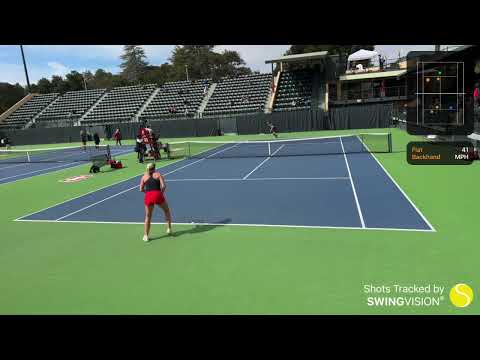 Stanford Women’s Tennis Single One Ma vs Helgesson 2/26/2022