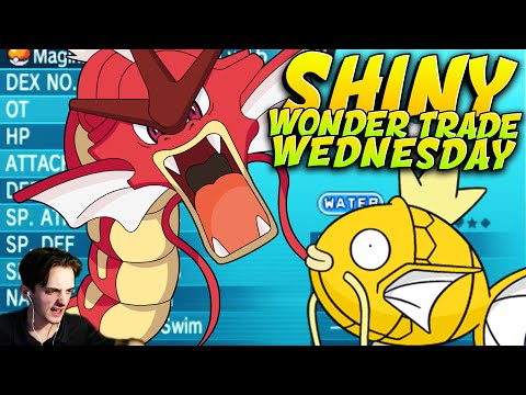Shiny Wonder Trade Wednesday - SHINY MAGIKARP AND GYARADOS! - EP 10