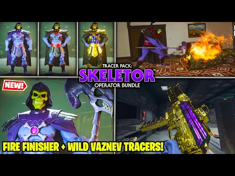 NEW Tracer Pack SKELETOR OPERATOR BUNDLE w/ MALICE FINISHER 💀 MW2 Warzone MW3 (Havoc Vaznev 9K)