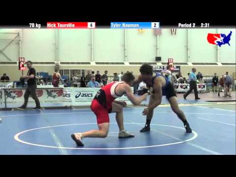 Nick Tourville vs. Tyler Nauman at 2013 ASICS University Nationals - FS