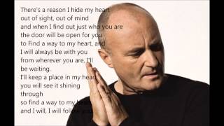 Phil Collins &#39;&#39;find a way to my heart&#39;&#39;