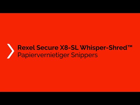 Papiervernietiger Rexel Secure X8-SL P4 snippers 4x40mm