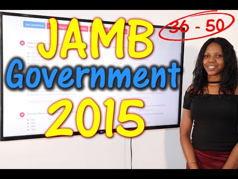 JAMB CBT Government 2015 Past Questions 36 - 50