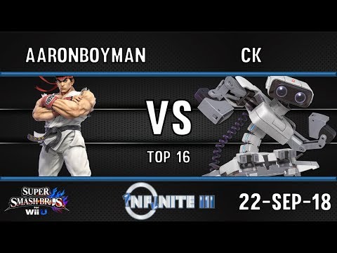 INFINITE 3 SSB4 - AARONBOYMAN (RYU) VS CK (ROB) - TOP 16