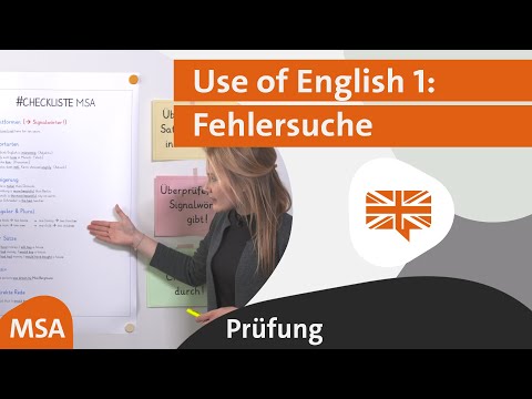 Use of English 1: Fehlersuche (MSA 2016 Bayern) | alpha Lernen Prüfung erklärt Englisch